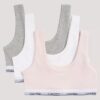 Mädchen-Bralette aus Cotton Stretch, 3er-Pack, Unlined Mädchen-Bralette aus Cotton Stretch, 3er-Pack, Unlined