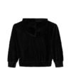 Mädchen-Hoodie aus Velours-Rippstrick Mädchen-Hoodie aus Velours-Rippstrick