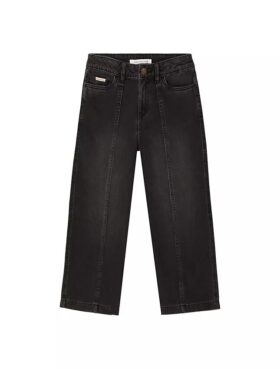 Mädchen-Jeans mit Naht und weitem Bein