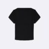 Mädchen-T-Shirt aus gewebtem Monologo-Rippstoff Mädchen-T-Shirt aus gewebtem Monologo-Rippstoff