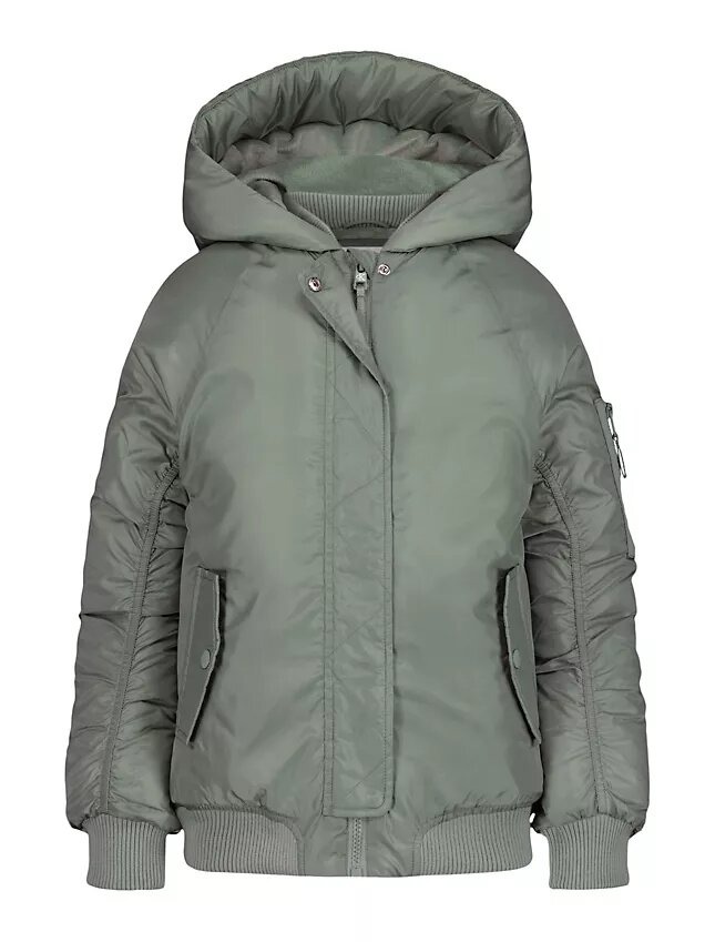 Mädchenjacke mit Raglanärmeln und Wattierung Mädchenjacke mit Raglanärmeln und Wattierung