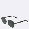 Metall-Sonnenbrille in modifizierter rechteckiger Form Metall-Sonnenbrille in modifizierter rechteckiger Form