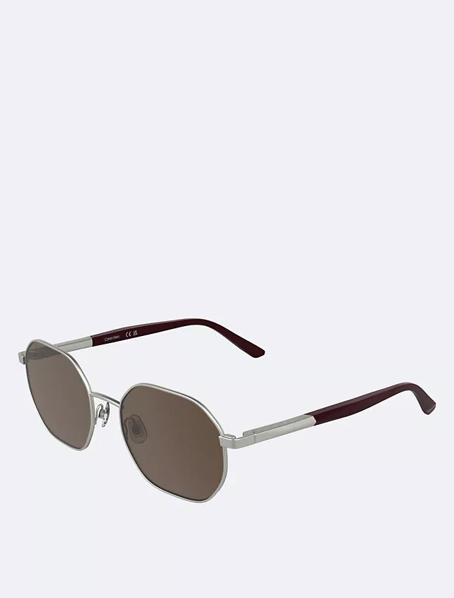 Metall-Sonnenbrille in modifizierter rechteckiger Form Metall-Sonnenbrille in modifizierter rechteckiger Form