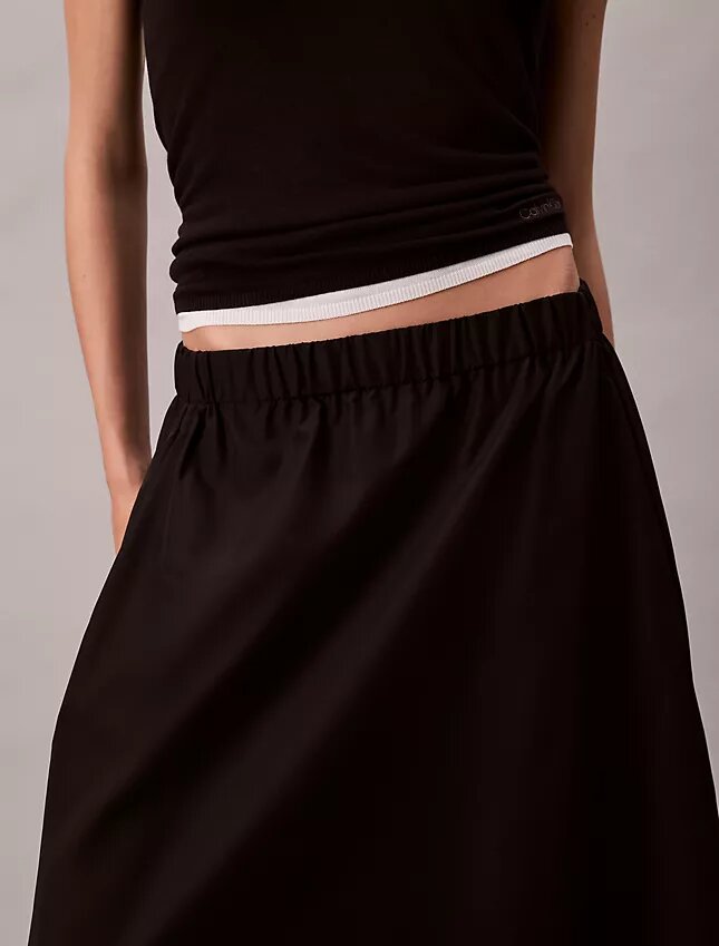 Midi-Hosenrock aus Nylon Midi-Hosenrock aus Nylon