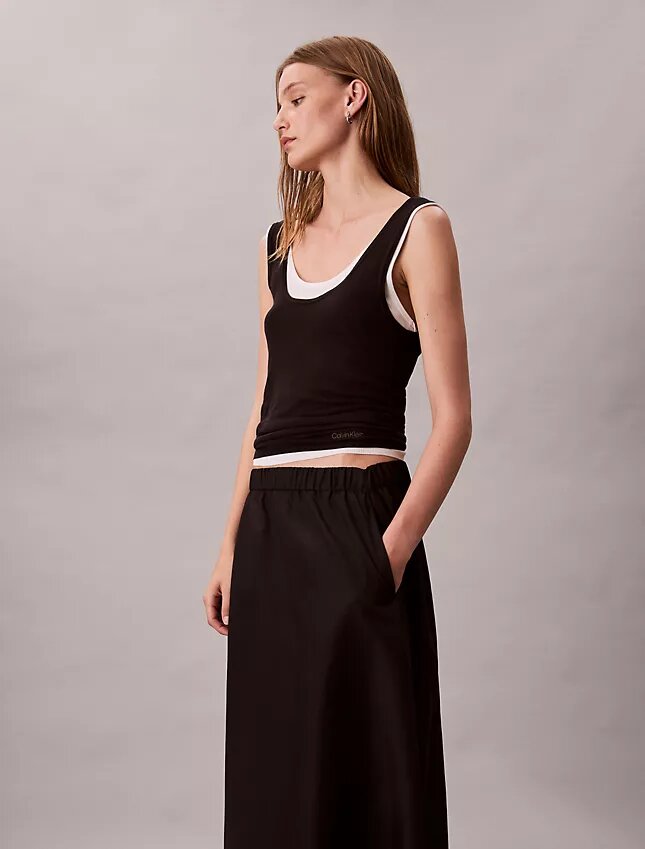 Midi-Hosenrock aus Nylon Midi-Hosenrock aus Nylon