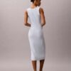 Midi-Kleid aus glatter Baumwolle