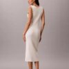 Midi-Kleid aus glatter Baumwolle Midi-Kleid aus glatter Baumwolle