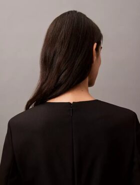 Midi-Kleid aus Krepp