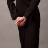 Midi-Kleid aus Krepp Midi-Kleid aus Krepp