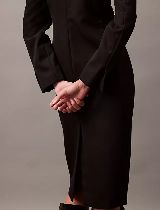 Midi-Kleid aus Krepp Midi-Kleid aus Krepp