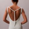 Midi-Kleid aus Leinenmischung mit U-Ausschnitt