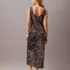 Midi-Kleid mit Crushed-Satin-Print Midi-Kleid mit Crushed-Satin-Print