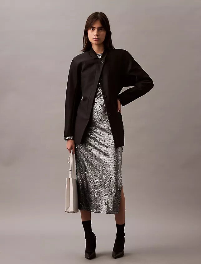 Midi-Kleid mit Pailletten Midi-Kleid mit Pailletten
