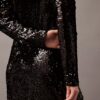 Midi-Kleid mit Pailletten Midi-Kleid mit Pailletten