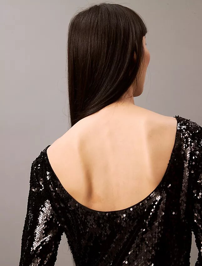 Midi-Kleid mit Pailletten Midi-Kleid mit Pailletten