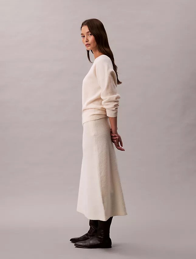Midi-Rock aus Merinowolle Midi-Rock aus Merinowolle