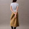Midi-Rock aus Stretch-Satin Midi-Rock aus Stretch-Satin