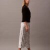 Midirock aus Crushed-Satin mit Print Midirock aus Crushed-Satin mit Print