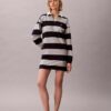 Mini-Polokleid mit College-Streifen