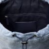 Mini-Rucksack mit Denim-Logo und Klappe Mini-Rucksack mit Denim-Logo und Klappe