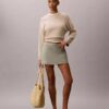 Mini-Skort aus Leinenmischung Mini-Skort aus Leinenmischung
