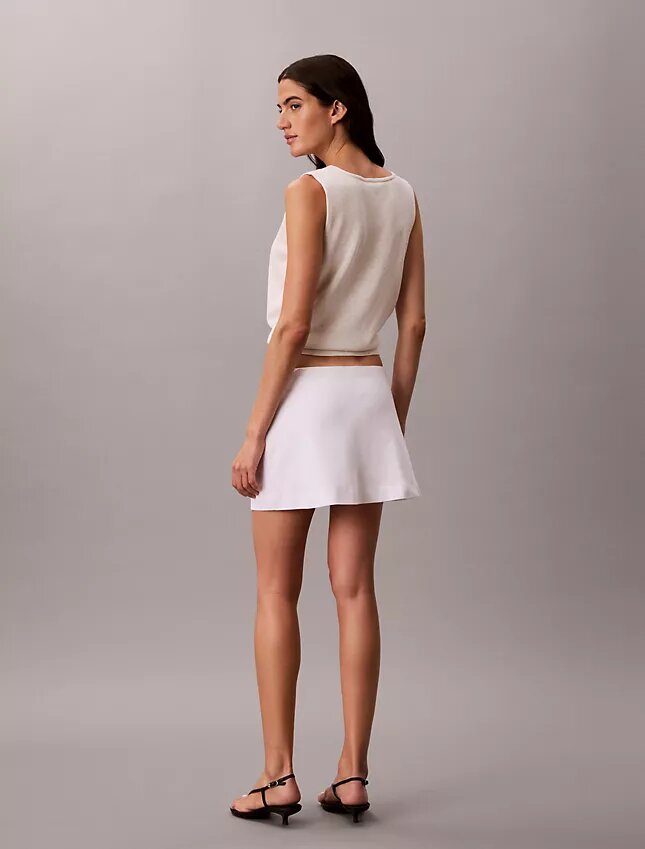 Mini-Skort aus Leinenmischung Mini-Skort aus Leinenmischung