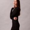 Mini-Strickkleid aus Lurex-Merinowollmischung