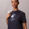 Mini-T-Shirt-Kleid mit Blumenprint Mini-T-Shirt-Kleid mit Blumenprint