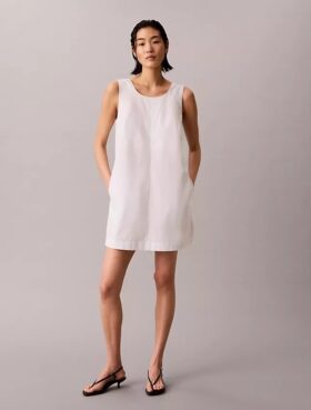 Minikleid aus Baumwollpopeline