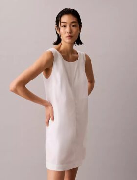 Minikleid aus Baumwollpopeline
