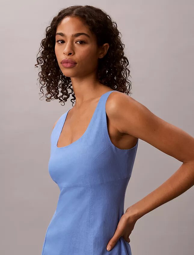 Minikleid aus Leinenmischung Minikleid aus Leinenmischung