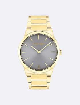 Minimalistische Uhr mit integriertem Gliederarmband, 32 mm