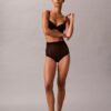 Minimalistischer Mesh-Thong mit hoher Taille Minimalistischer Mesh-Thong mit hoher Taille