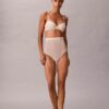 Minimalistischer Mesh-Thong mit hoher Taille Minimalistischer Mesh-Thong mit hoher Taille