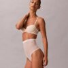 Minimalistischer Mesh-Thong mit hoher Taille Minimalistischer Mesh-Thong mit hoher Taille
