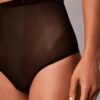 Minimalistischer Mesh-Thong mit hoher Taille Minimalistischer Mesh-Thong mit hoher Taille