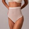 Minimalistischer Mesh-Thong mit hoher Taille Minimalistischer Mesh-Thong mit hoher Taille