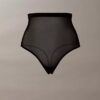 Minimalistischer Mesh-Thong mit hoher Taille Minimalistischer Mesh-Thong mit hoher Taille