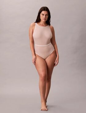 Minimalistischer Shapewear-Body aus Mesh