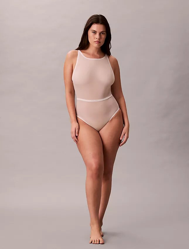 Minimalistischer Shapewear-Body aus Mesh Minimalistischer Shapewear-Body aus Mesh
