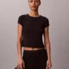 Modal-Stretch-Baby-T-Shirt mit Drop-Stitch-Muster