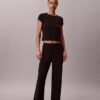 Modal-Stretch-Baby-T-Shirt mit Drop-Stitch-Muster