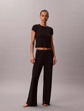 Modal-Stretch-Baby-T-Shirt mit Drop-Stitch-Muster