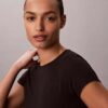 Modal-Stretch-Baby-T-Shirt mit Drop-Stitch-Muster
