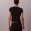 Modal-Stretch-Baby-T-Shirt mit Drop-Stitch-Muster