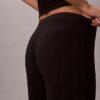 Modal-Stretch-Hose mit Drop-Stitch-Muster und weitem Bein Modal-Stretch-Hose mit Drop-Stitch-Muster und weitem Bein