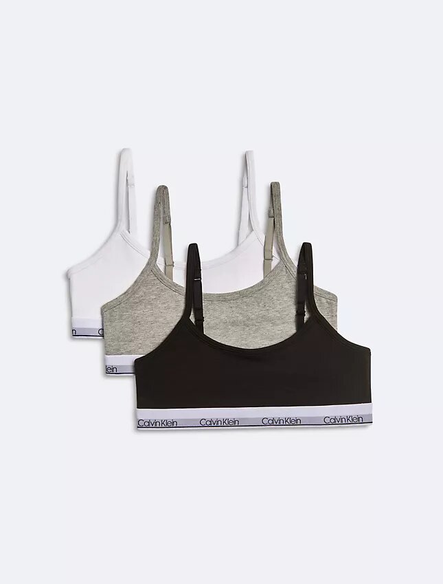 Modern Cotton-Bralettes für Mädchen im 3er-Pack Modern Cotton-Bralettes für Mädchen im 3er-Pack