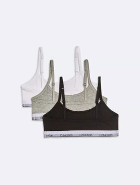 Modern Cotton-Bralettes für Mädchen im 3er-Pack