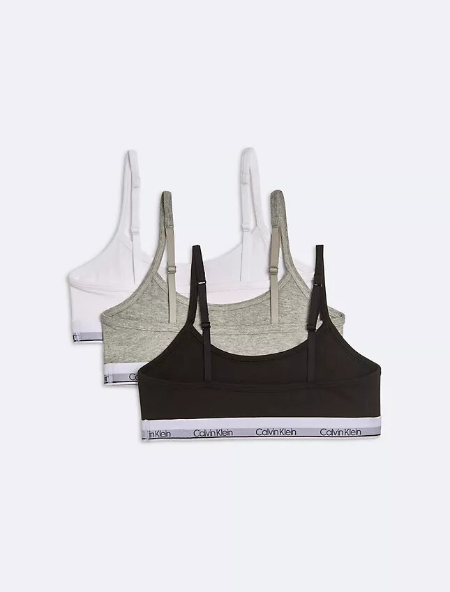 Modern Cotton-Bralettes für Mädchen im 3er-Pack Modern Cotton-Bralettes für Mädchen im 3er-Pack