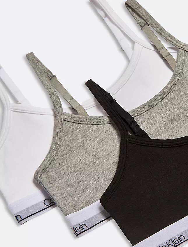 Modern Cotton-Bralettes für Mädchen im 3er-Pack Modern Cotton-Bralettes für Mädchen im 3er-Pack